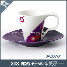 Taza de café artesanal de diseño taza pequeña taza de café porcelana set de taza